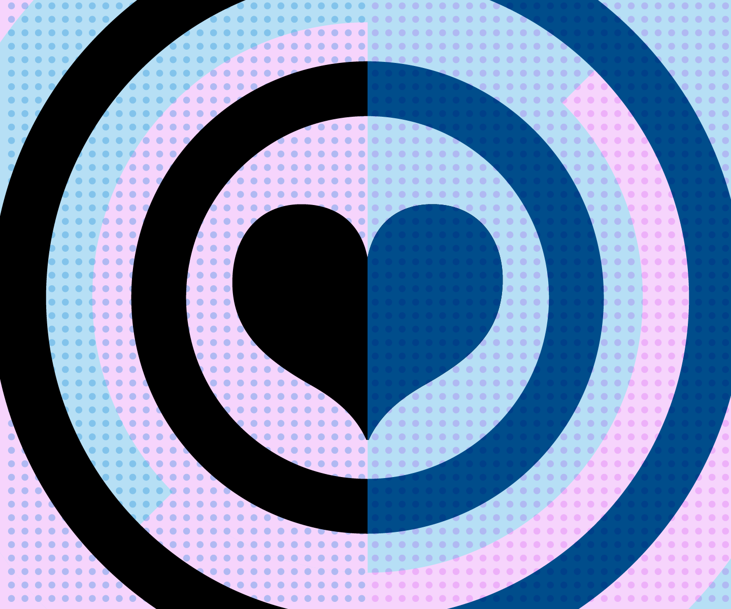Heart in circles vector art